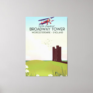 Broadway tower Worcestershire Travel poster Canvas Print