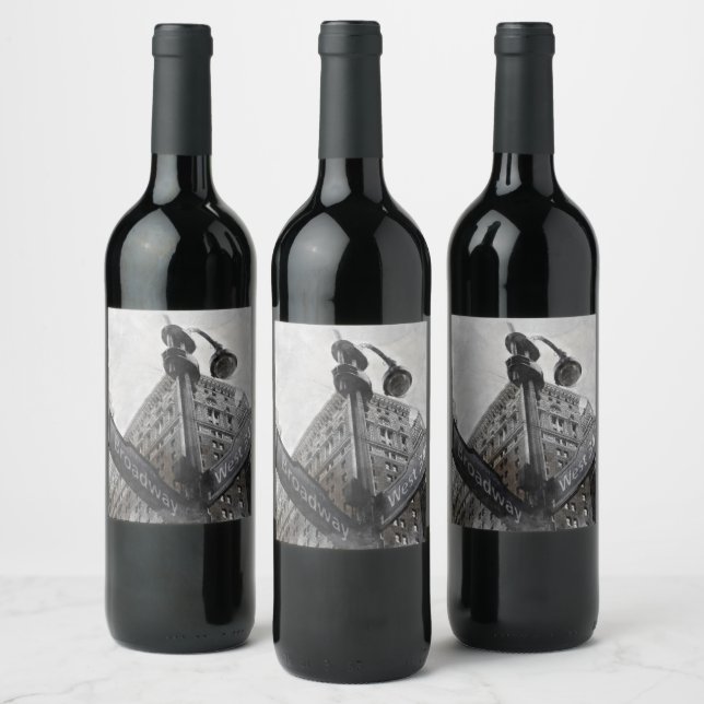 Broadway & Wall Street NYC Wine Label – Vintage  (Bottles)