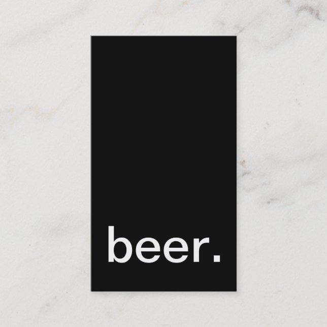 broc de carte perforée de bière (Devant)