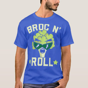 Broc N' Roll Broccoli Vegan Vegetable Healthy Vege T-Shirt