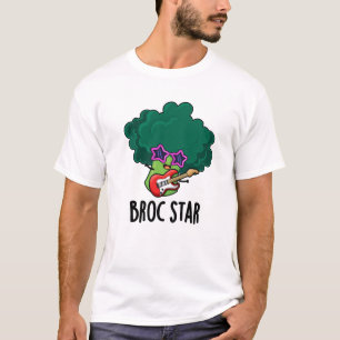 Broc Star Funny Brocolli Rock Star Pun T-Shirt