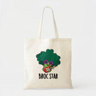 Broc Star Funny Brocolli Rock Star Pun  Tote Bag