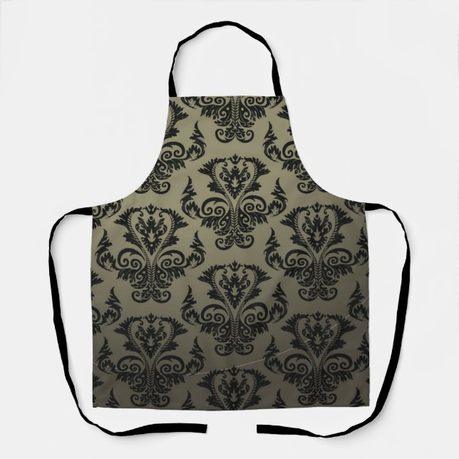 Brocade pattern apron (Front)