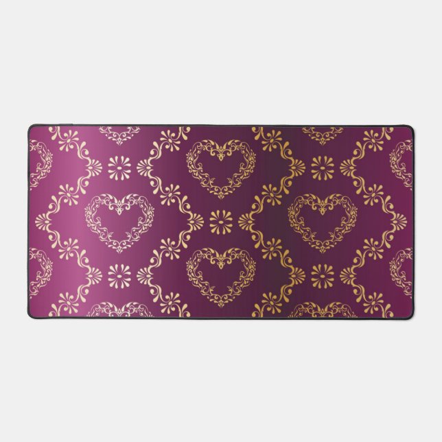 Brocade pattern desk mat (Front)