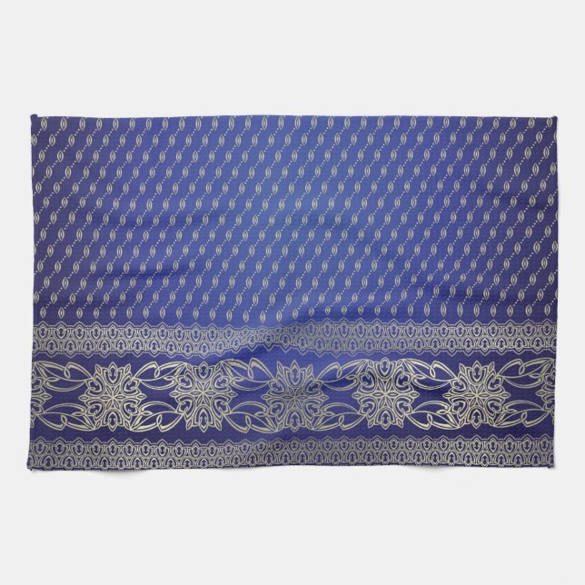Brocade pattern kitchen towel (Horizontal)
