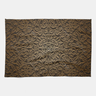 Brocade pattern kitchen towel