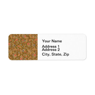 Brocard floral chiné vintage du 18e siècle