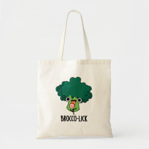 Brocco lick Funny Veggie Broccoli Pun Tote Bag