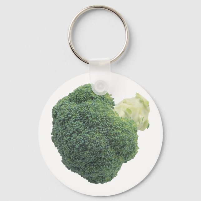 Broccoli 2.25" Basic Button Keychain (Front)