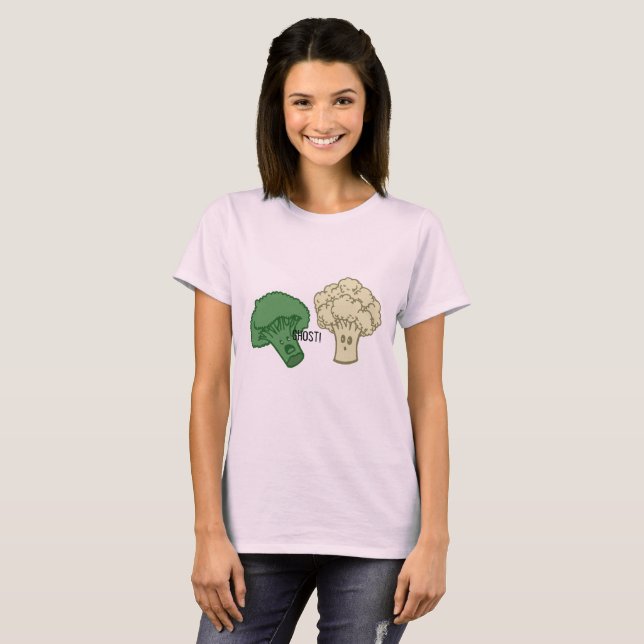Broccoli and Cauliflower Ghost Shirt (Front Full)