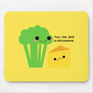 Broccoli and Cheese Mouse Pad