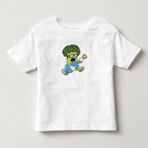 Broccoli as Musician with Guitar Toddler T-shirt