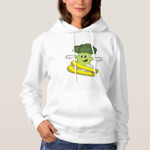 Broccoli as Skier with Ski Hoodie