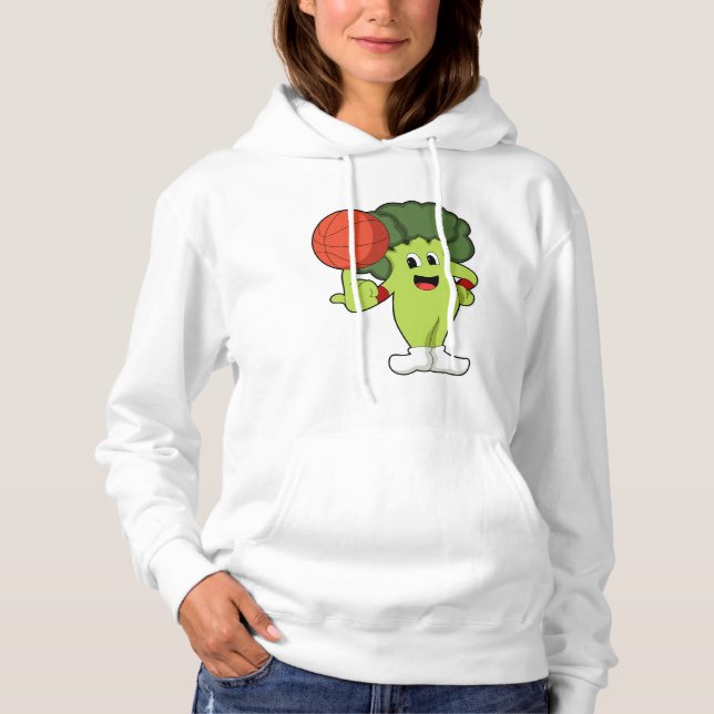 Broccoli at Basketball Sports Hoodie (Front)