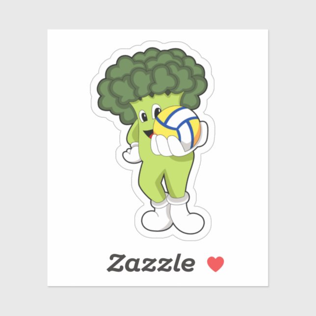 Broccoli at Volleyball Sports (Sheet)