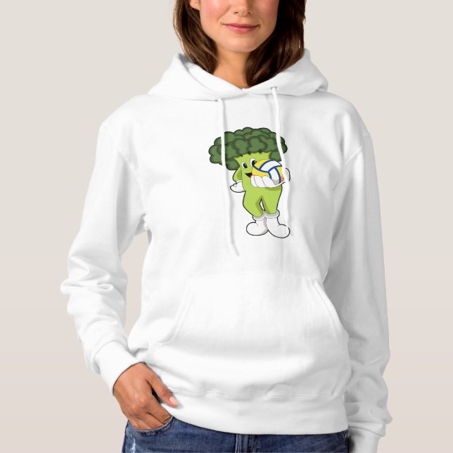 Broccoli at Volleyball Sports Hoodie (Front)