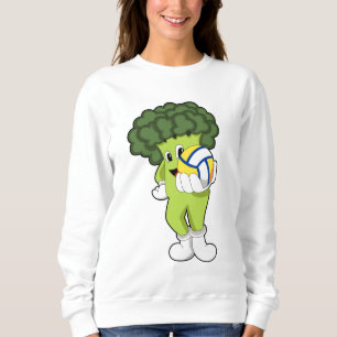 Broccoli at Volleyball Sports Sweatshirt