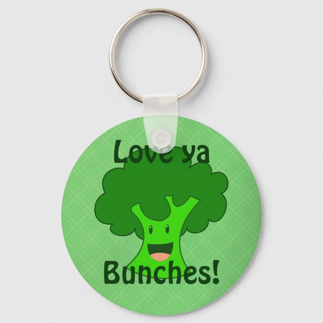 Broccoli Bunch Keychain (Front)