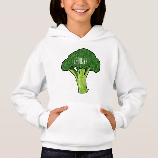 Broccoli cartoon illustration (Front)