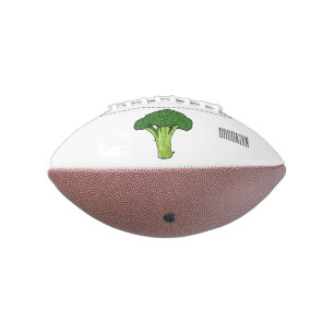 Broccoli cartoon illustration football