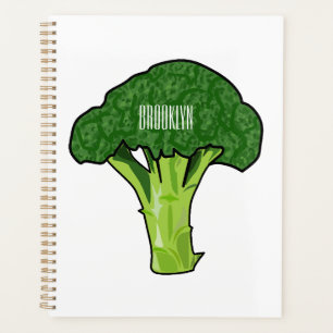 Broccoli cartoon illustration planner