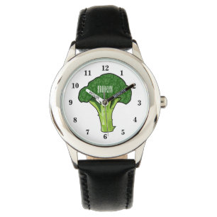 Broccoli cartoon illustration watch