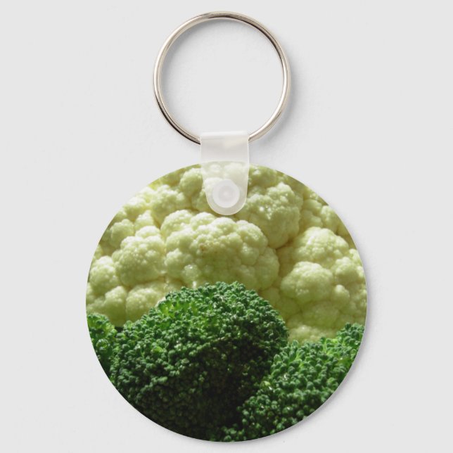 Broccoli & cauliflower keychain (Front)