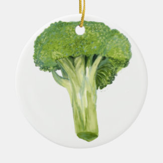 broccoli ceramic ornament