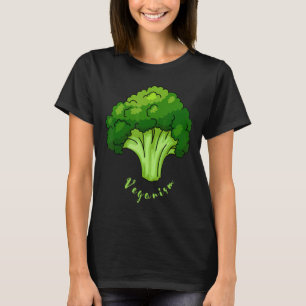 Broccoli Chalk Pro Vegan Humor Go Vegan Nutrition T-Shirt