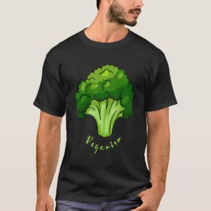 Broccoli Chalk Pro Vegan Humour Go Vegan Nutrition T-Shirt
