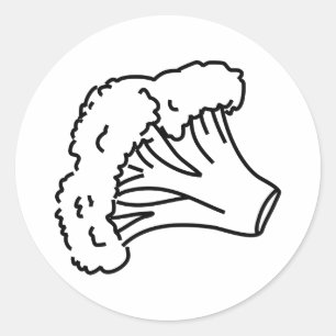 Broccoli Classic Round Sticker