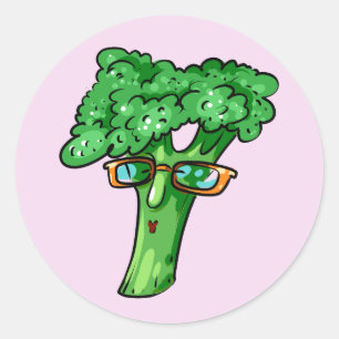 Broccoli Classic Round Sticker