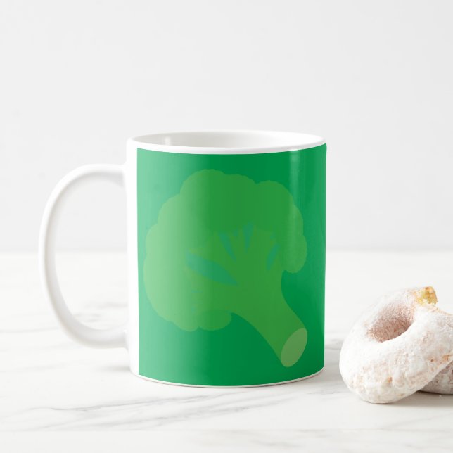Broccoli Coffee Mug (With Donut)