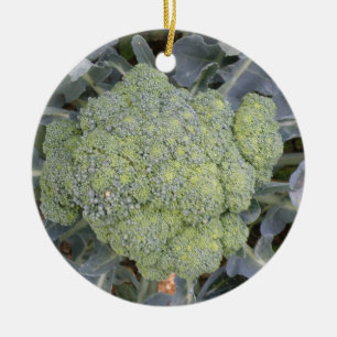 Broccoli Custom Birthday Ceramic Ornament