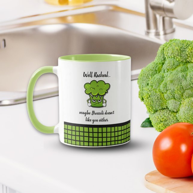 Broccoli Doesn't Like You Either Mug (Creator Uploaded)