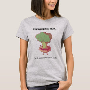 Broccoli Donut – Funny Food Pun Illustration T-Shirt