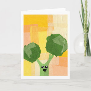 Broccoli greeting card