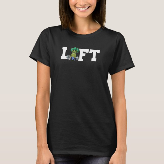 Broccoli Gym Weight Training Lift Deadlift T-Shirt (Front)