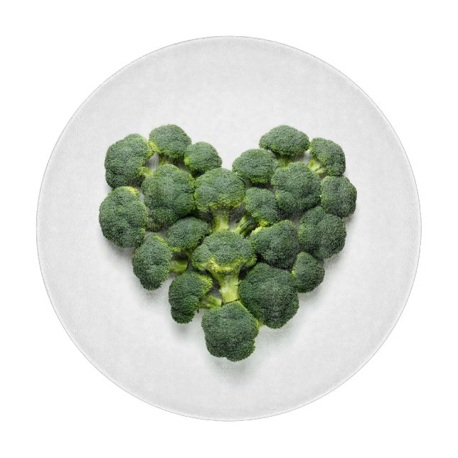Broccoli Heart Cutting Board (Front)