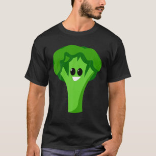 Broccoli Is Life Fun Cartoon Graphic Vegetable T-Shirt