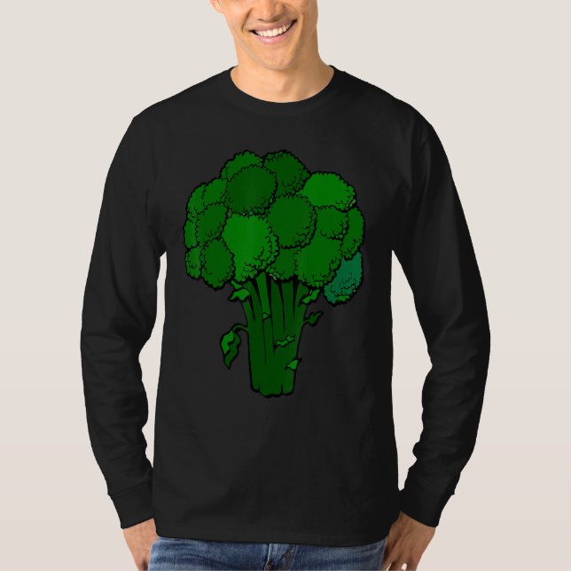 Broccoli Is Life Fun Graphic Vegetable T-Shirt (Front)