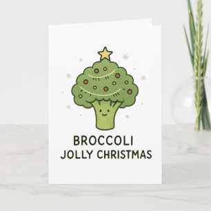 Broccoli Jolly Christmas - Funny Christmas Card