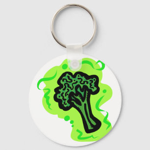 Broccoli Keychain