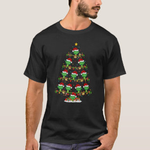 Broccoli Lights Xmas Santa Broccoli Christmas Tre T-Shirt