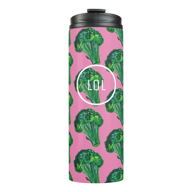 Broccoli Lovers Veggies Painting CUSTOM Thermal Tumbler (Front)