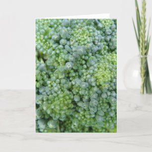 Broccoli Macro Greeting Card