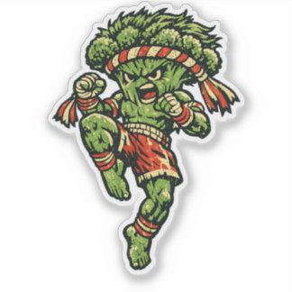 Broccoli Muay Thai — Vintage Retro Street Fighter