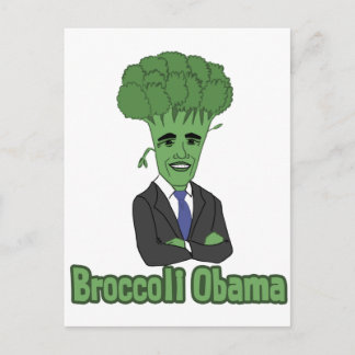 Broccoli Obama Postcard