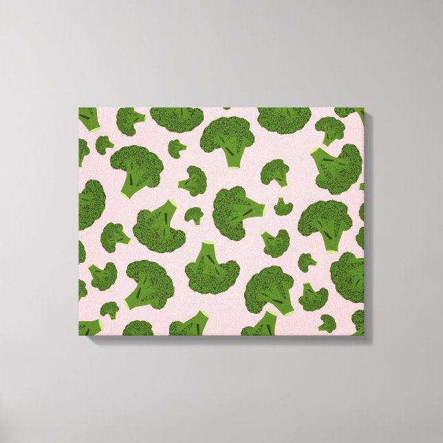 Broccoli Pattern Canvas Print (Front)