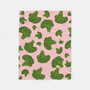 Broccoli Pattern Fleece Blanket
